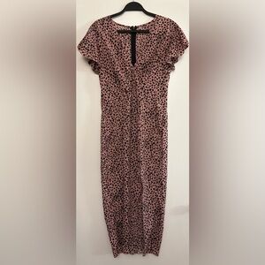 SHEIN Pink/Brown Cheetah Maxi